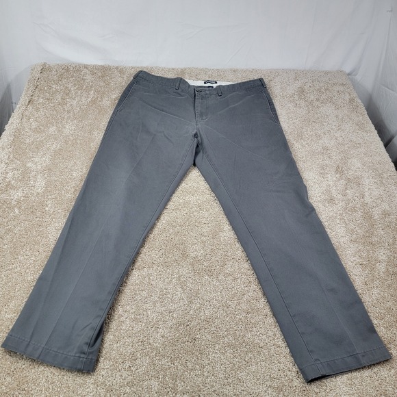 Lands' End Tailored Fit Chino Pants Gray Casual Trousers Mens Size 40‎ - Picture 1 of 6